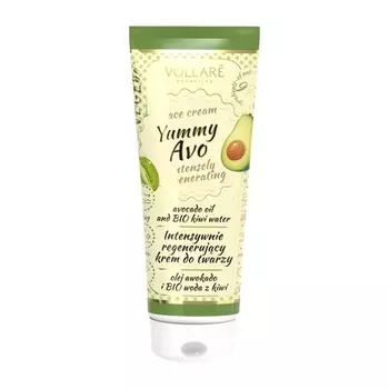 Веганский крем для лица Vollare, бионасыщенный крем для сухой и стрессовой кожи, 97% натуральных ингредиентов, авокадо и киви, Vollare Cosmetics