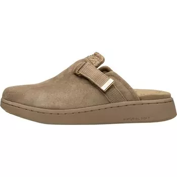 Веганский замшевый клоги Woden, серебряный