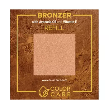 Веганский жемчужный бронзатор - сменный блок - 03 Color Care Cinnamon, 8 гр