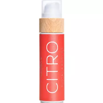 Веганское масло для загара и массажа цитрусовое, 110 мл Cocosolis Suntan citro