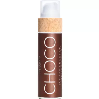 Веганское масло для загара и массажа шоколад, 200 мл Cocosolis Suntan choco