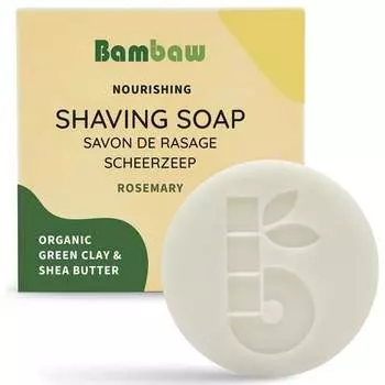 Веганское мыло для бритья, розмарин, 80 г Bambow, Bambaw