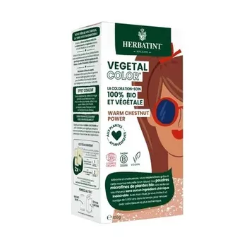 VeGeTal Color Bio Теплый каштан Power 100г, Herbatint