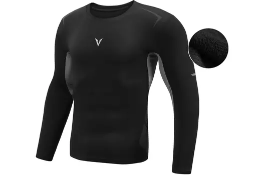 VEIDOORN VEIDORN Мужская одежда для фитнеса, Белые длинные рукава (флис)