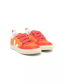 VEJA Kids кроссовки Campo Chromefree на липучках, оранжевый
