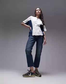 VEJA – Rio Branco – кроссовки темно-синего и серого цвета из искусственной замши и сетки