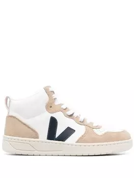 VEJA высокие кроссовки со вставками, белый