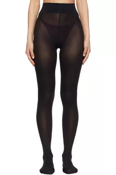 Вельвет де люкс 66 колготки Wolford, черный