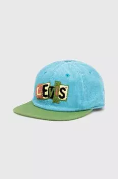 Вельветовая бейсболка Levi's, синий