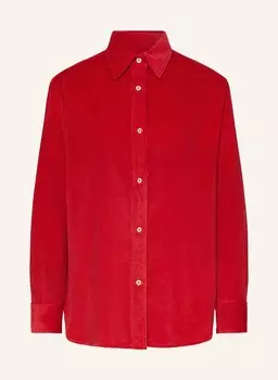 Вельветовая блузка-рубашка Rossana Diva, красный