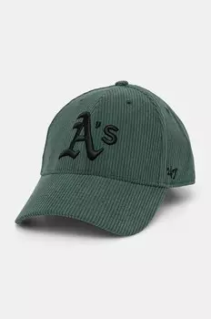 Вельветовая фуражка 47 бренда MLB Oakland Athletics 47 Brand, зеленый