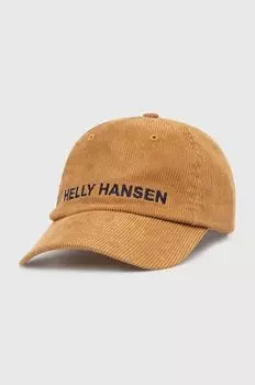 Вельветовая фуражка Graphic Cap Helly Hansen, коричневый