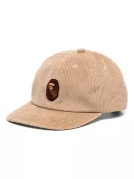 Вельветовая кепка Ape Head A BATHING APE, коричневый