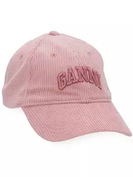 Вельветовая кепка GANNI, розовый