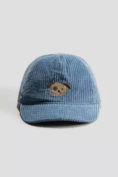 Вельветовая кепка H&M, синий