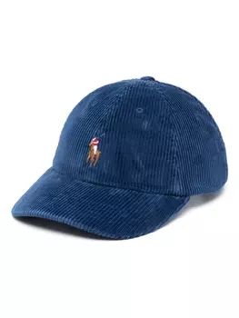Вельветовая кепка Polo Ralph Lauren, синий