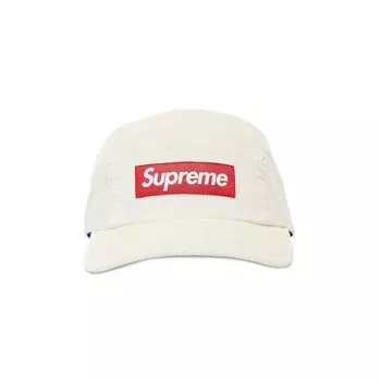 Вельветовая кепка Supreme Белая
