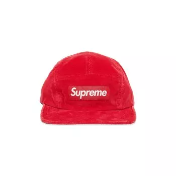 Вельветовая кепка Supreme Красная