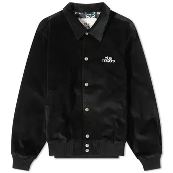 Вельветовая куртка Blue Flowers, черный