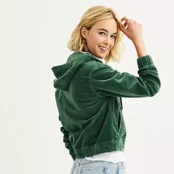 Вельветовая куртка для юниоров SO с капюшоном SO