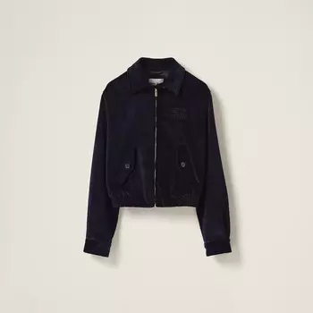 Вельветовая куртка Miu Miu, синий