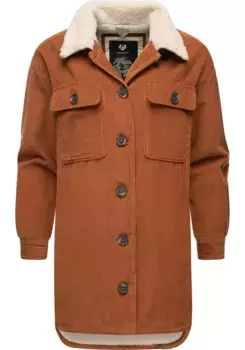 Вельветовая куртка Ragwear "Kyoka", без капюшона, стильная женская куртка из вельвета на пушистой подкладке, коричневый