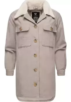 Вельветовая куртка Ragwear "Kyoka", без капюшона, стильная женская куртка из вельвета на пушистой подкладке, бежевый