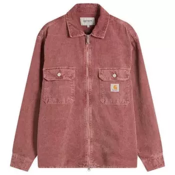 Вельветовая куртка-рубашка на молнии Reynold Carhartt Wip, розовый