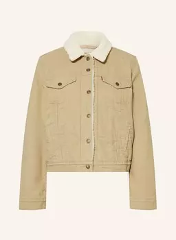 Вельветовая куртка с плюшевым мехом Levi'S, коричневый