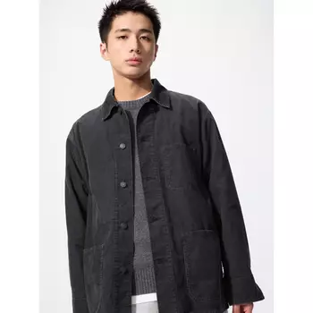 Вельветовая куртка Uniqlo Unisex, 08 темно-серый