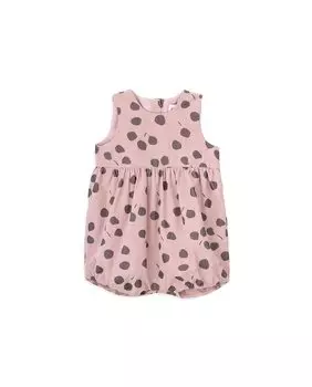 Вельветовая лягушка с принтом для девочки KNOT, розовый