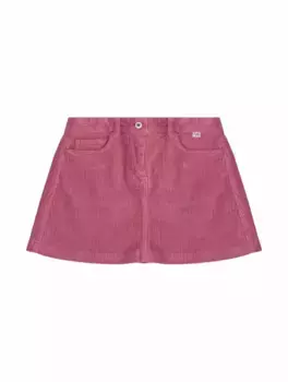 Вельветовая мини-юбка Il Gufo, розовый