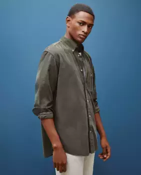 Вельветовая мужская рубашка Dustin, зеленый