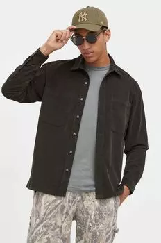 Вельветовая рубашка Abercrombie & Fitch, зеленый