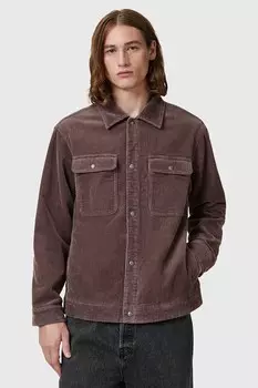 Вельветовая рубашка AllSaints CASTLEFORD, коричневый