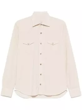 Вельветовая рубашка Barba, нейтральный цвет