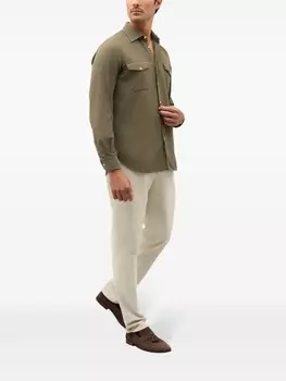 Вельветовая рубашка Boglioli, зеленый