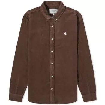 Вельветовая рубашка Carhartt Wip Madison Cord, коричневый