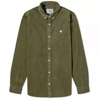 Вельветовая рубашка Carhartt Wip Madison Cord, зеленый