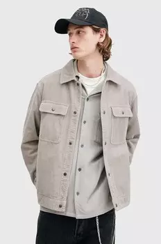 Вельветовая рубашка CASTLEFORD AllSaints, серый