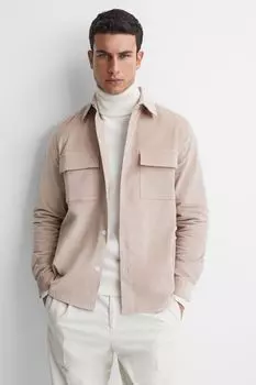 Вельветовая рубашка Colins на пуговицах Reiss, серый