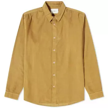 Вельветовая рубашка Folk Babycord, горчичный