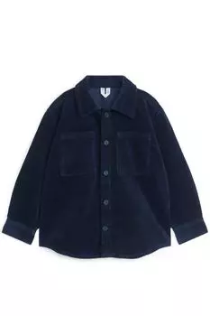 Вельветовая рубашка H&M, синий