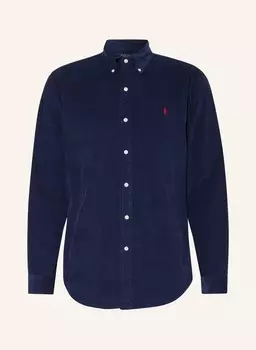 Вельветовая рубашка индивидуального кроя Polo Ralph Lauren, синий
