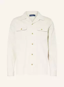 Вельветовая рубашка классического кроя POLO RALPH LAUREN, кремовый