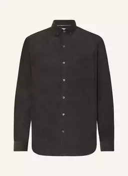 Вельветовая рубашка комфортного кроя PAUL, темно-серый