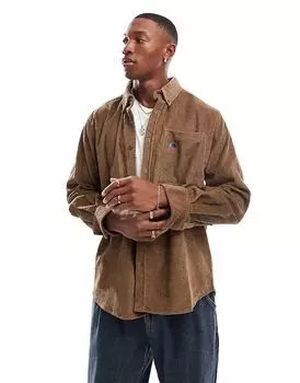 Вельветовая рубашка коричневого цвета Parlez