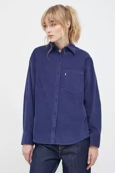 Вельветовая рубашка Levi's, темно-синий