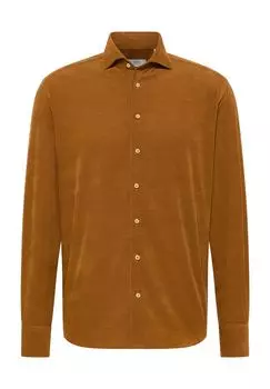 Вельветовая рубашка MODERN FIT ETERNA, цвет Camel