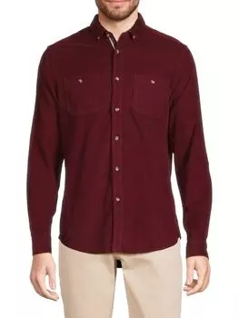 Вельветовая рубашка на пуговицах Heritage Report Collection, цвет Burgundy